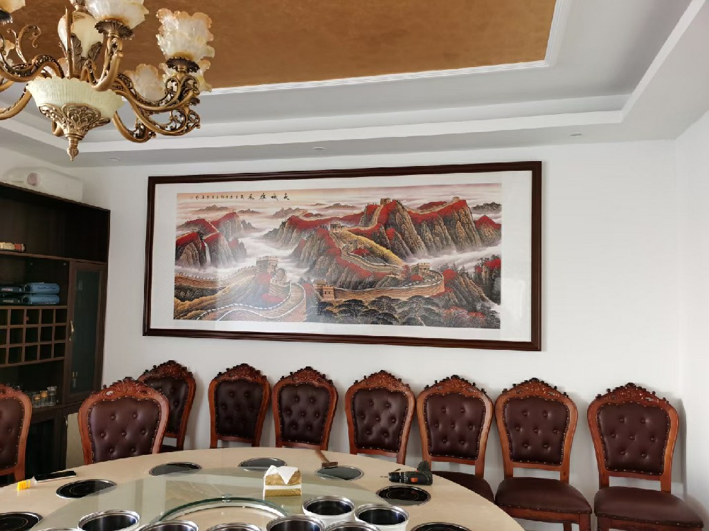 三米大画现场组装安装 