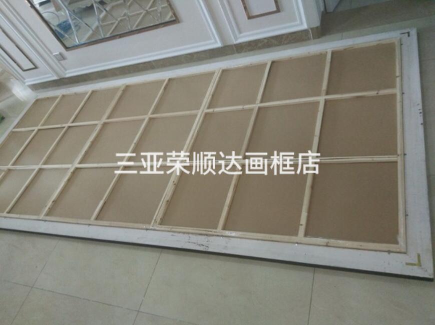 大画现场装裱