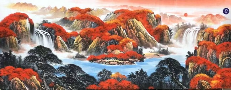 山水画、字画、对联现场定制