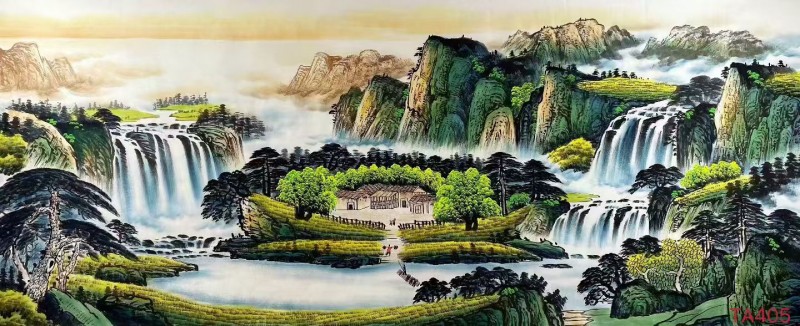 山水画、字画、对联现场定制