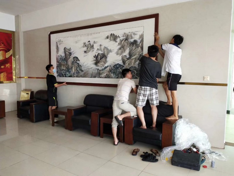 大画破损揭裱重新装裱