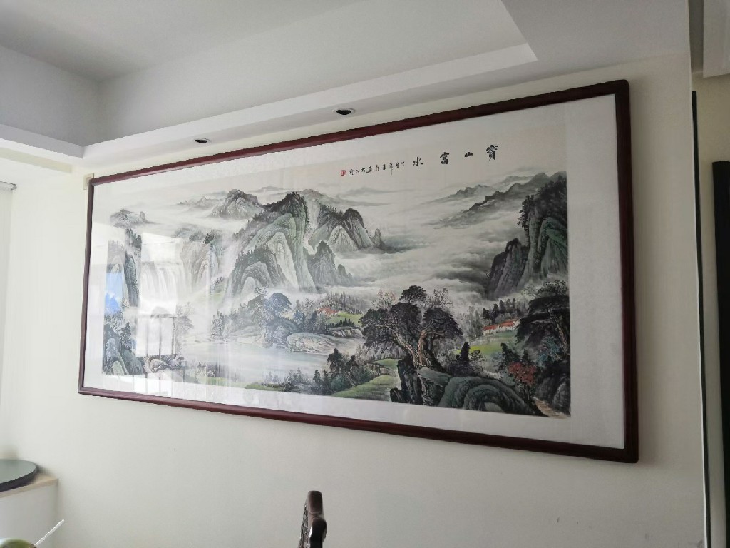 三米大画现场组装安装