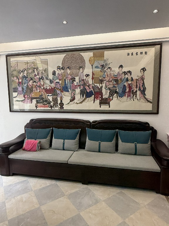 三米大画现场组装安装