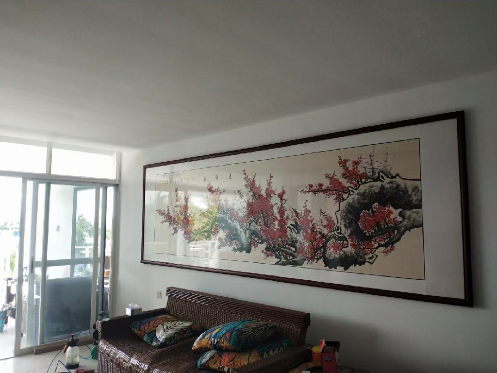 三米大画现场组装安装