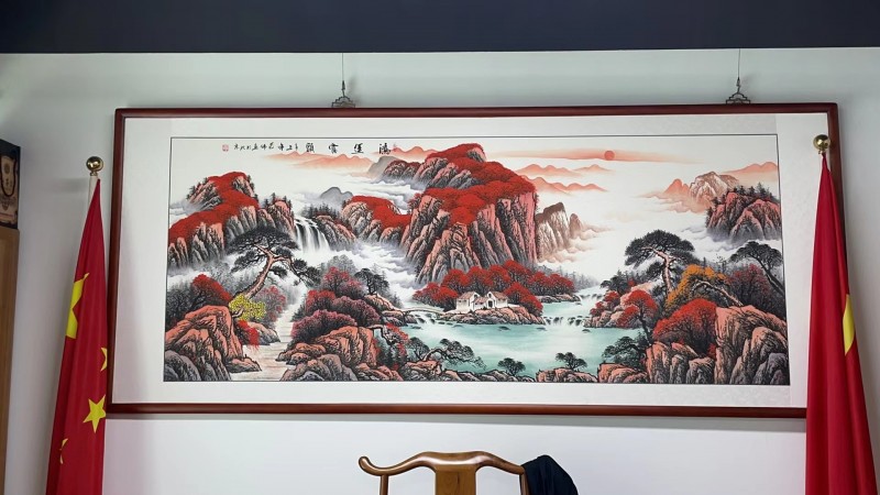 山水画、字画、对联现场定制