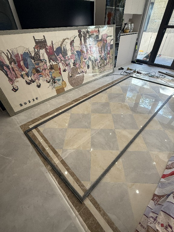 三米大画现场组装安装