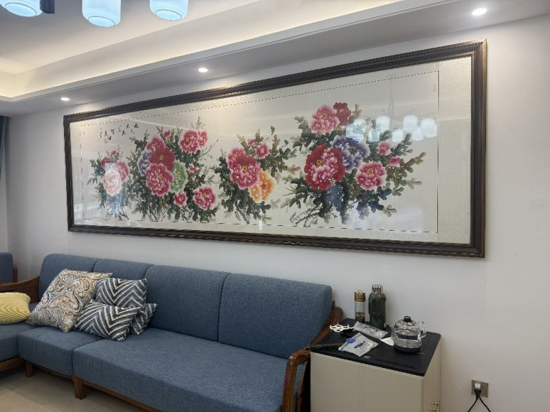 三米大画现场组装安装